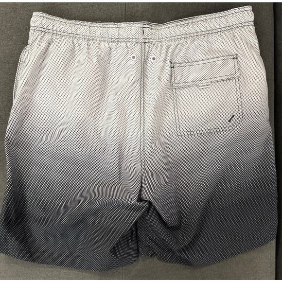 Calvin Klein Black/White Gradient Ombre Mesh Lined Swim Trunks Size XL NWOT - Picture 3 of 5